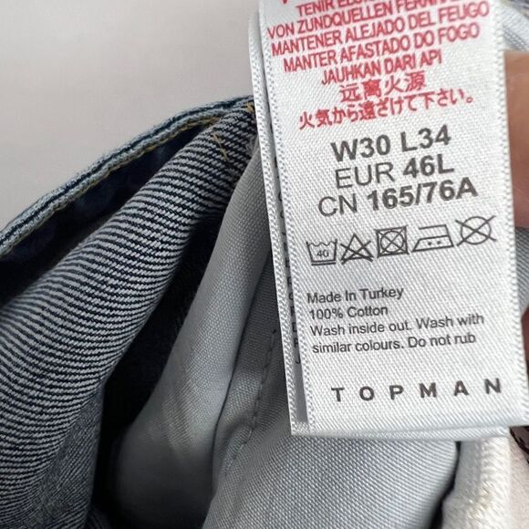 Topman Tapered Skinny  Jeans Sz 30 - Picture 7 of 7